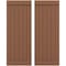 Ekena Millwork Americraft 6-Board Exterior Wood Joined Board-n-Batten Shutters w/ End Batten, ARW103BB621X77BTH, PR ARW103BB621X77BTH - alternate 1